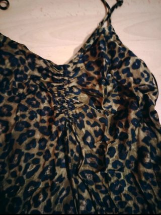 Vestido Zara Animal Print Talla M