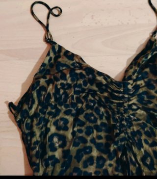 Vestido Zara Animal Print Talla M