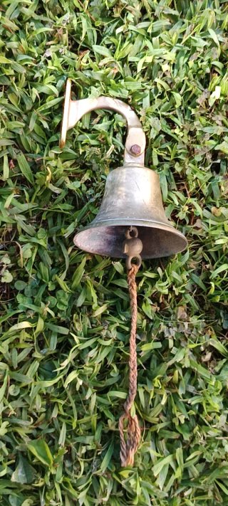 Campana Náutica de Pared en Bronce / Latón Macizo