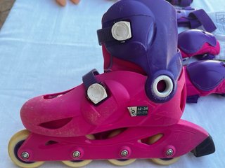Patines Oxelo Niña Talla 32-34 + Protecciones