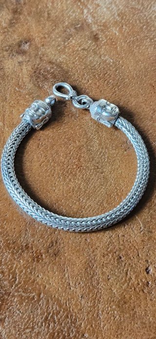 Bracciale snake argento