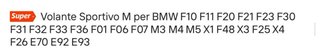 Volante sportivo BMW con paddle