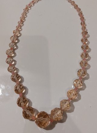 Collar Vintage Swarovski de 1960 de Topacios Rosas
