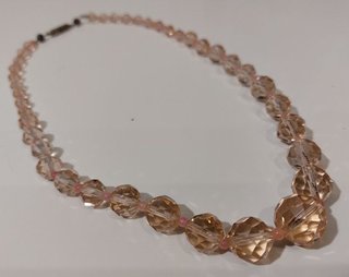 Collar Vintage Swarovski de 1960 de Topacios Rosas