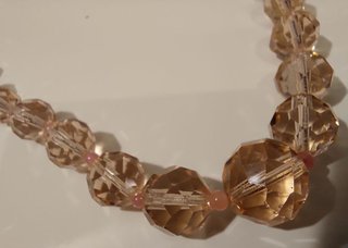Collar Vintage Swarovski de 1960 de Topacios Rosas
