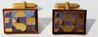 Gemelos vintage de 1950, 3 juegos b. oro y plata