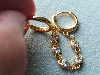 Pendientes Aro Doble Corazón