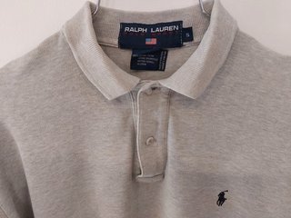 Polo Ralph Lauren hombre talla S gris clarito