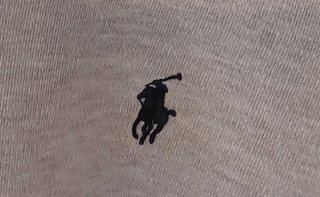 Polo Ralph Lauren hombre talla S gris clarito
