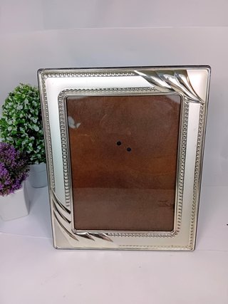 Cornice Portafoto Vintage in Argento Bilaminato