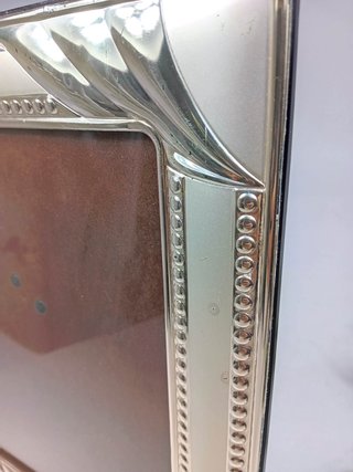 Cornice Portafoto Vintage in Argento Bilaminato