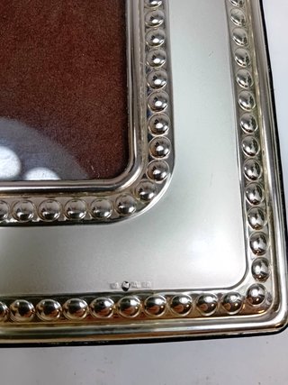 Cornice Portafoto Vintage in Argento Bilaminato