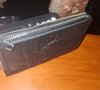 Monedero Desigual Negro Nuevo