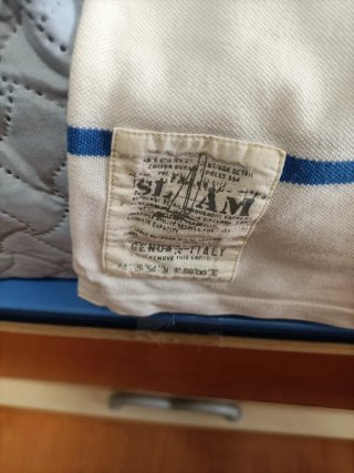 Polo uomo Slam L righe blu e rosse
