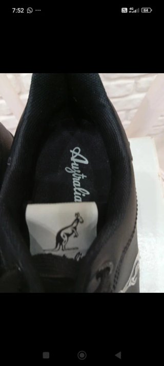 Sneakers Australian Donna Pelle Nera NUOVE