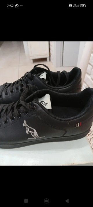 Sneakers Australian Donna Pelle Nera NUOVE