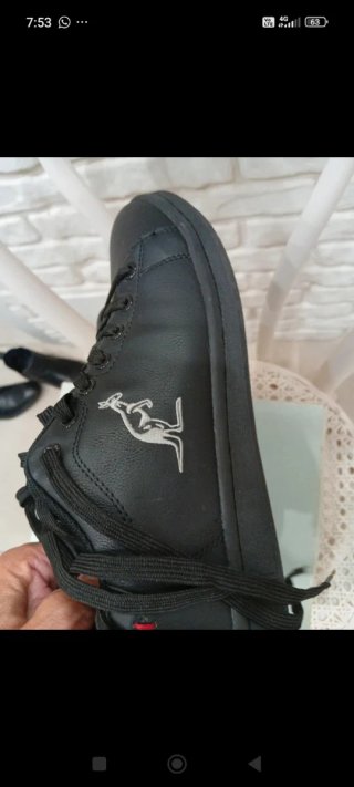 Sneakers Australian Donna Pelle Nera NUOVE