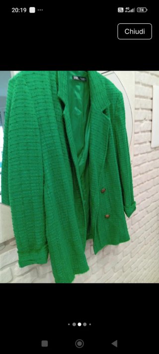 Blazer Giacca Donna Zara Verde