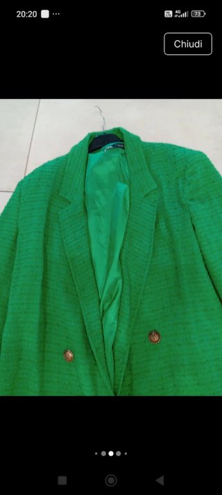 Blazer Giacca Donna Zara Verde