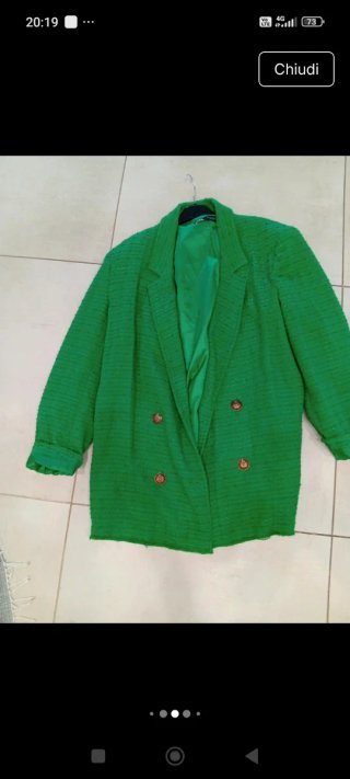 Blazer Giacca Donna Zara Verde