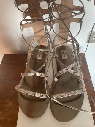 Sandali Valentino Garavani donna oro/argento