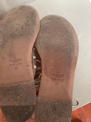 Sandali Valentino Garavani donna oro/argento
