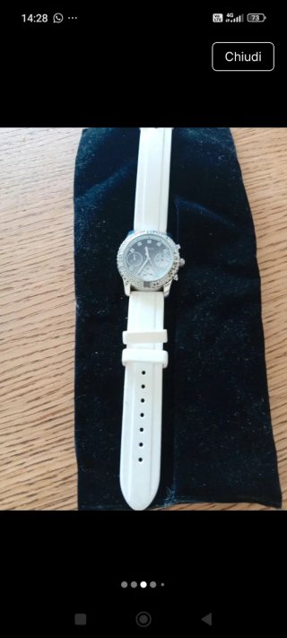 Orologio Guess Confetti Donna Argento Bianco