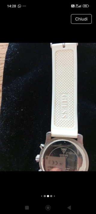 Orologio Guess Confetti Donna Argento Bianco
