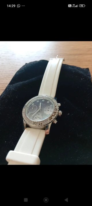 Orologio Guess Confetti Donna Argento Bianco