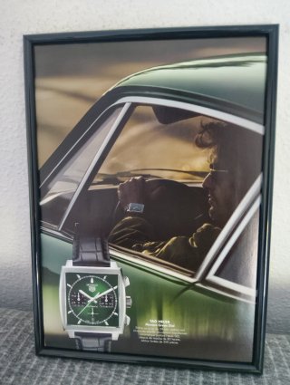 Anuncio TAG HEUER Mónaco con marco