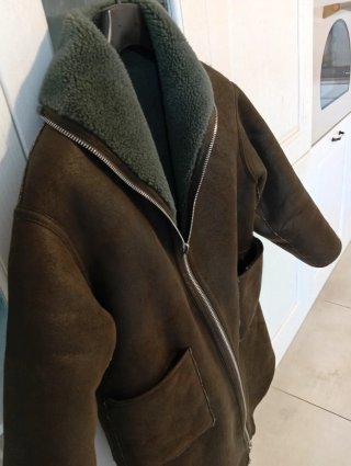 Mango Montone Marrone/Verde Donna S