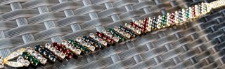 Collar vintage Swarovski de 1950 chapado oro antig