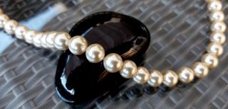 Collar antiguo 1960 de perlas y oro de Majorica