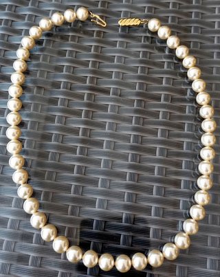 Collar antiguo 1960 de perlas y oro de Majorica