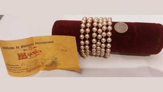 Collar vintage de 1970 perlas Majorica 8mm y 120cm