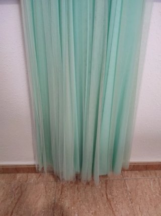 Vestido verde agua usado una vez