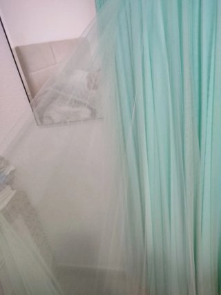Vestido verde agua usado una vez