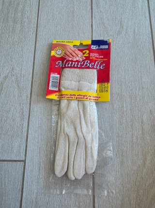 2 Guanti ManiBelle Cotone Beige