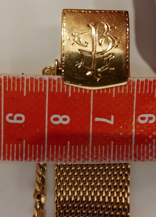 Pulsera oro 18kt con 18 brillantes peso 46gr Omega