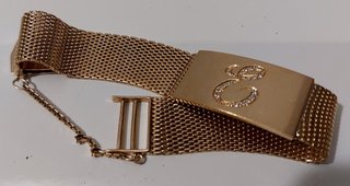 Pulsera oro 18kt con 18 brillantes peso 46gr Omega