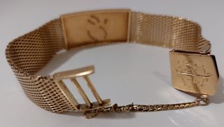 Pulsera oro 18kt con 18 brillantes peso 46gr Omega