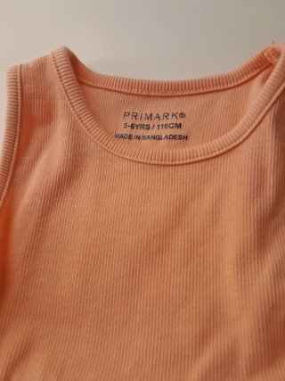 Vestido naranja niña Primark 5-6 años