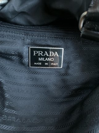 Bolsa de viaje Prada hombre negra