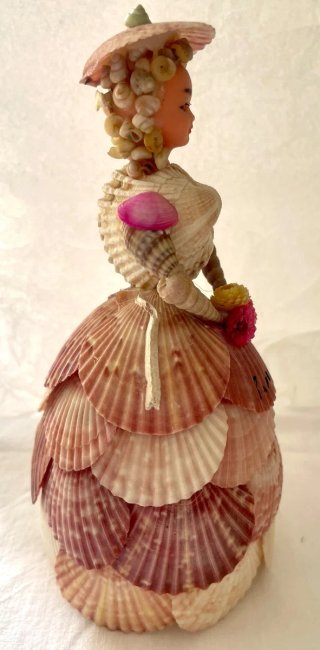 Bambola Conchiglie Vintage Souvenir Lavagna