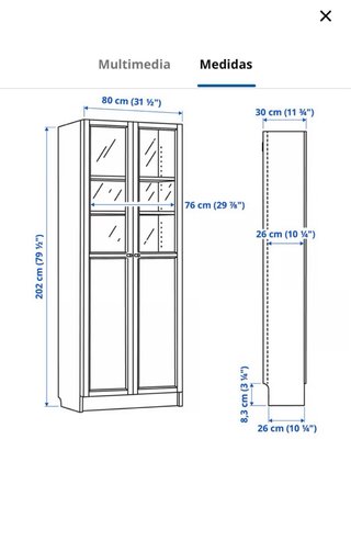 Estanteria blanca de madera