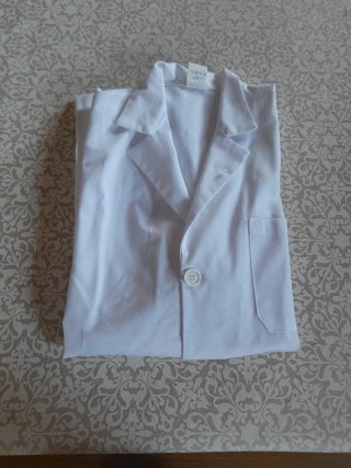 Cappotto da lavoro bianco come nuovo