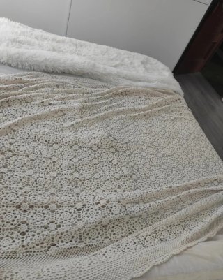 Colcha artesanal estilo boho