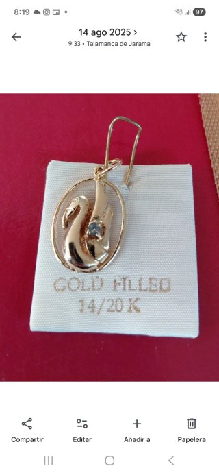 Colgantes oro laminado precio por joya