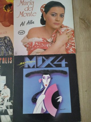 Lote 4 discos de Vinilo Flamenco y Sevillanas