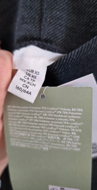 Pantalón gris H&M Talla XS sin estrenar
